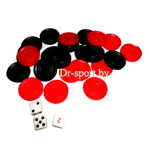 Шашки - нарды (пластик) D-0